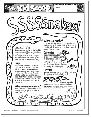 snake activitiy sheet