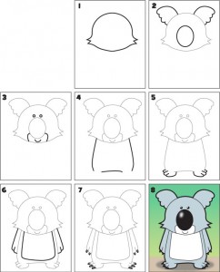 How To Draw a Koala | Kid Scoop