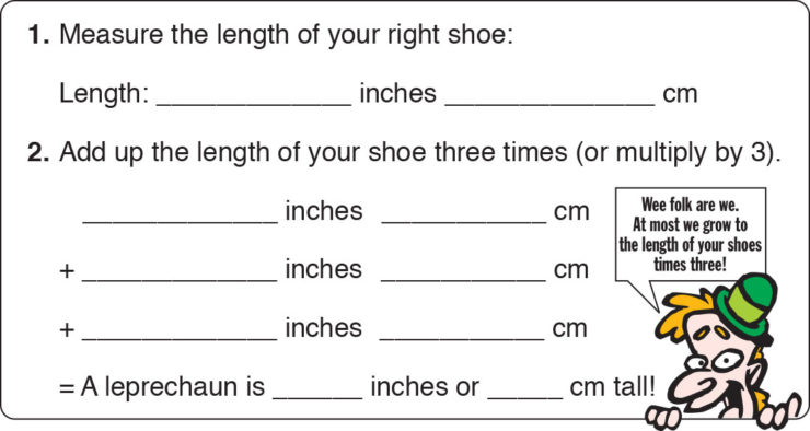 Measure a Leprechaun | Kid Scoop